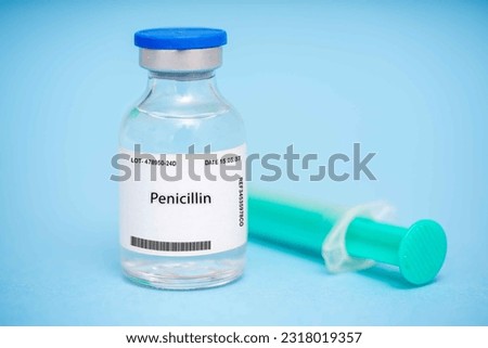 Penicillin Antibiotic Bacterial infection Antibiotic Injection Oral Royalty-Free Stock Photo #2318019357
