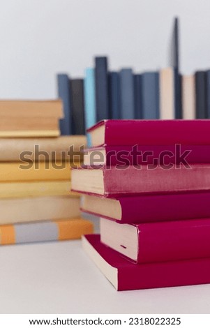 Photography of books to illustrate learning, science, studying, education, reading, writing and contributions in culture