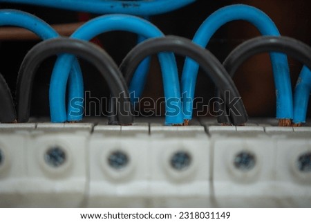 Shot of Thermomagnetic Circuit Connected Royalty-Free Stock Photo #2318031149