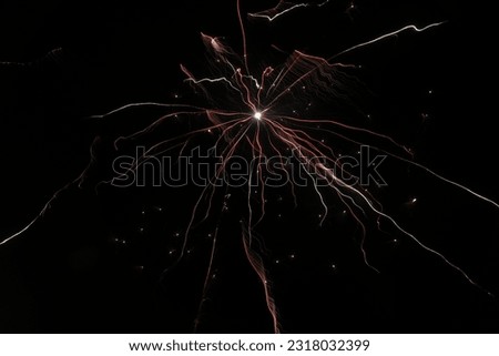 a picture of a fireworks happening in the sky