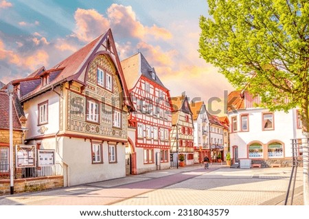 Old city of Bensheim, Germany  Royalty-Free Stock Photo #2318043579