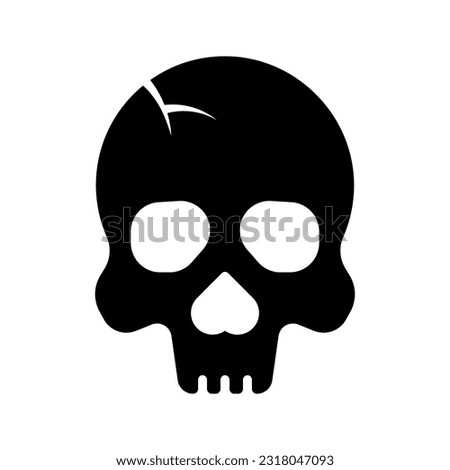 Skull icon. sign for mobile concept and web design. vector illustration