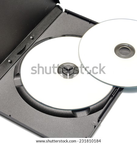 dvd case on a white background