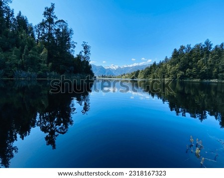 Lake Matheson, west coast , South Island, New Zealand Royalty-Free Stock Photo #2318167323