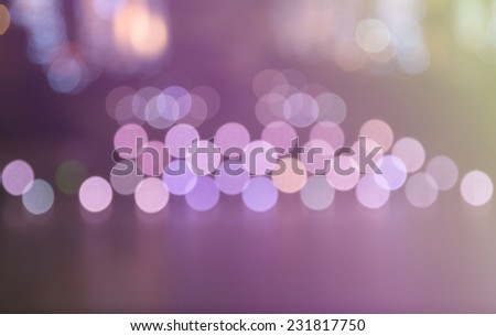 vivid purple bokeh in soft color style for background  of Christmas light