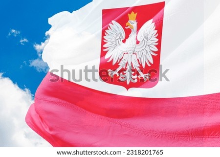 The national flag of Poland
