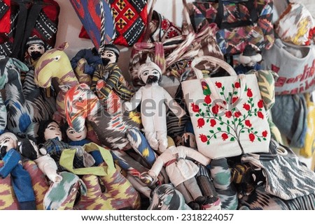 traditional cotton dolls in uzbekistan Royalty-Free Stock Photo #2318224057