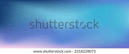 Northern lights, Night shining starry sky, Polar lights, luminescence, Space background and stars in infinity cosmos, Vector blurred background.