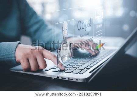 Man using laptop and touch bar Chat bot Chat with AI, Artificial Intelligence,System Artificial intelligence an artificial intelligence chatbot, Digital chatbot, Robot application, conversation 