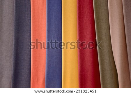 Colorful textiles 