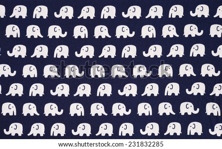 elephant pattern fabric for background.