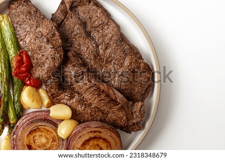 Oyster Blade Steak on a white background Royalty-Free Stock Photo #2318348679