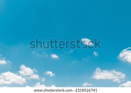 Background with clouds in the blue sky. Colombia. Royalty-Free Stock Photo #2318526741