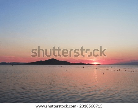 Sunset in Mar Menor, La Manga (Spain)