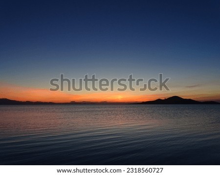 Sunset in Mar Menor, La Manga (Spain)