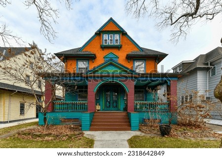 Victorian Mansion in the Flatbush neighborhood of Brooklyn, New York.