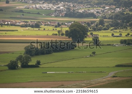 Landscape in the area of the german village called Amoenburg