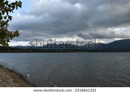 Lakes, mountains, clouds and sunsets 