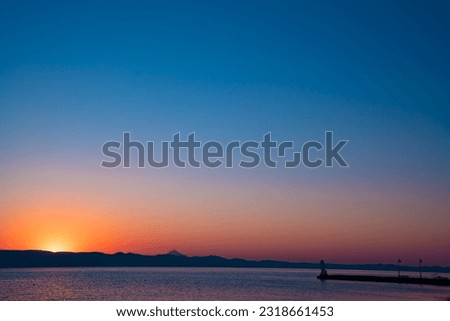 Sea coast in the morning Halkidiki, Greece 