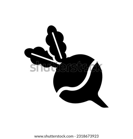 Turnip icon, logo isolated on white background Royalty-Free Stock Photo #2318673923
