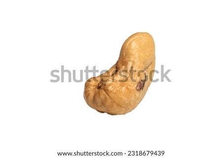 Cashew nuts stock photo, shoot on the white background.