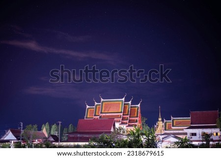 Thai temple at night summary 
