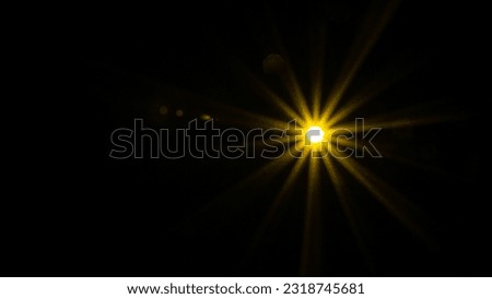 Abstract Natural Sun flare on the black Royalty-Free Stock Photo #2318745681