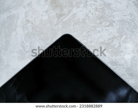 Close Up Modern Tablet Displayed