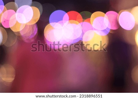 circle and ellipse blurred bokeh, colorful, with unfocused background. For presentation purpose, photo background.
