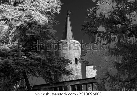 Opole Old Town artistic infrared photography