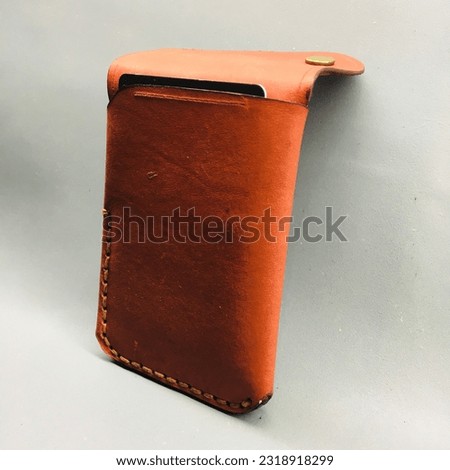 Leather Wallet Genuine Red Cowhide Handmade Credit Card Holder Money Coin Pocket Simple Sri Lanka 