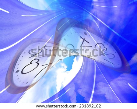 abstract motion of time