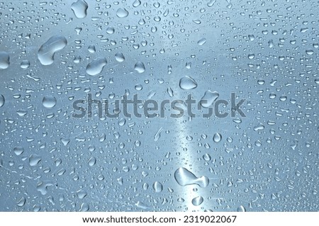 water dew on iron, can be used for a background about the freshness of a product