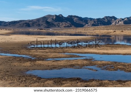 Landscape of Khogno Khan National Park, Central Mongolia