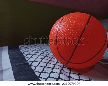 basketball toy made of rubber similar to the original
