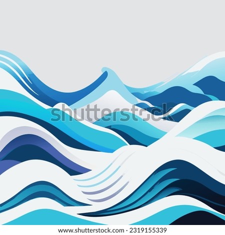 Abstract background with waves. Vector illustration for your design. Eps10