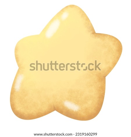 Yellow Chubby Stars For Graphic Use