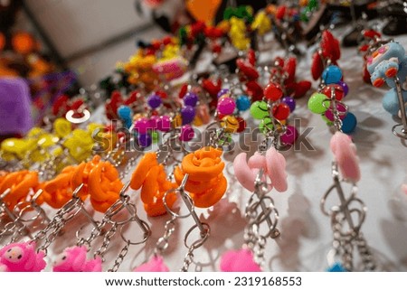 A wide variety of keychains, perfect for any occasion.