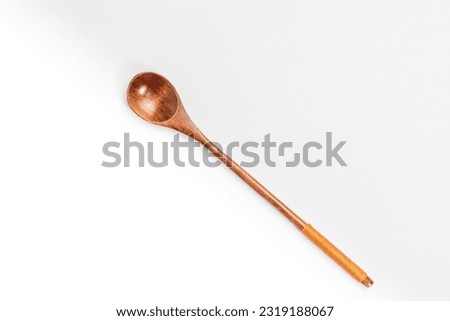 A Long Wooden Spoon for Stirring