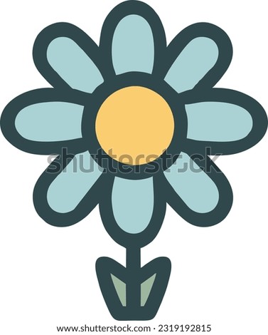Flower icon vector, illustration logo in trendy style, Vector illustration 51