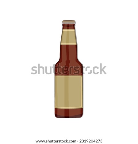 Beer Bottle Icon Vector Design. 