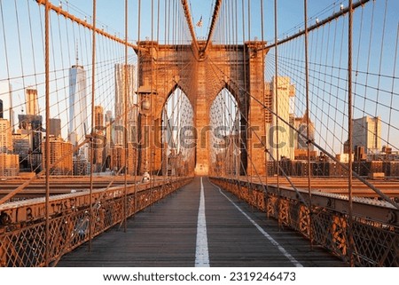 New York, Brooklyn bridge, United Statef of America.
