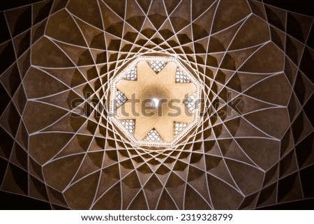 Old building roof pattern geometrical