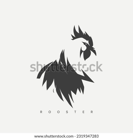 Vector modern Rooster logo template