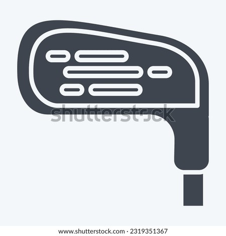 Icon Golf Club. related to Golf symbol. glyph style. simple design editable. simple illustration