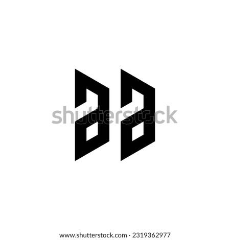 Letter ara unique geometric symbol simple logo vector Royalty-Free Stock Photo #2319362977