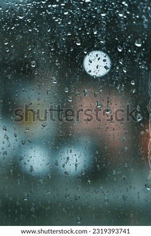 Raindrops On Car Window Picture