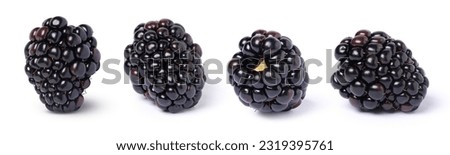 Blackberry isolated on white background.  Royalty-Free Stock Photo #2319395761