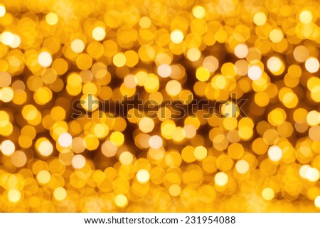 Gold blur bokeh Background - Defocused light