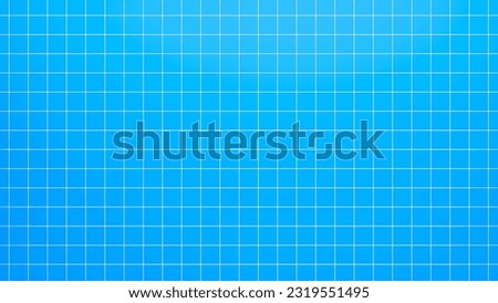 Blue pool ceramic tile background, tile floor and wall background for design and presentations, blue horizontal tile wall.